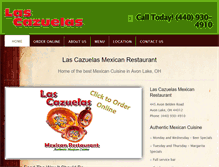 Tablet Screenshot of lascazuelasmex.com